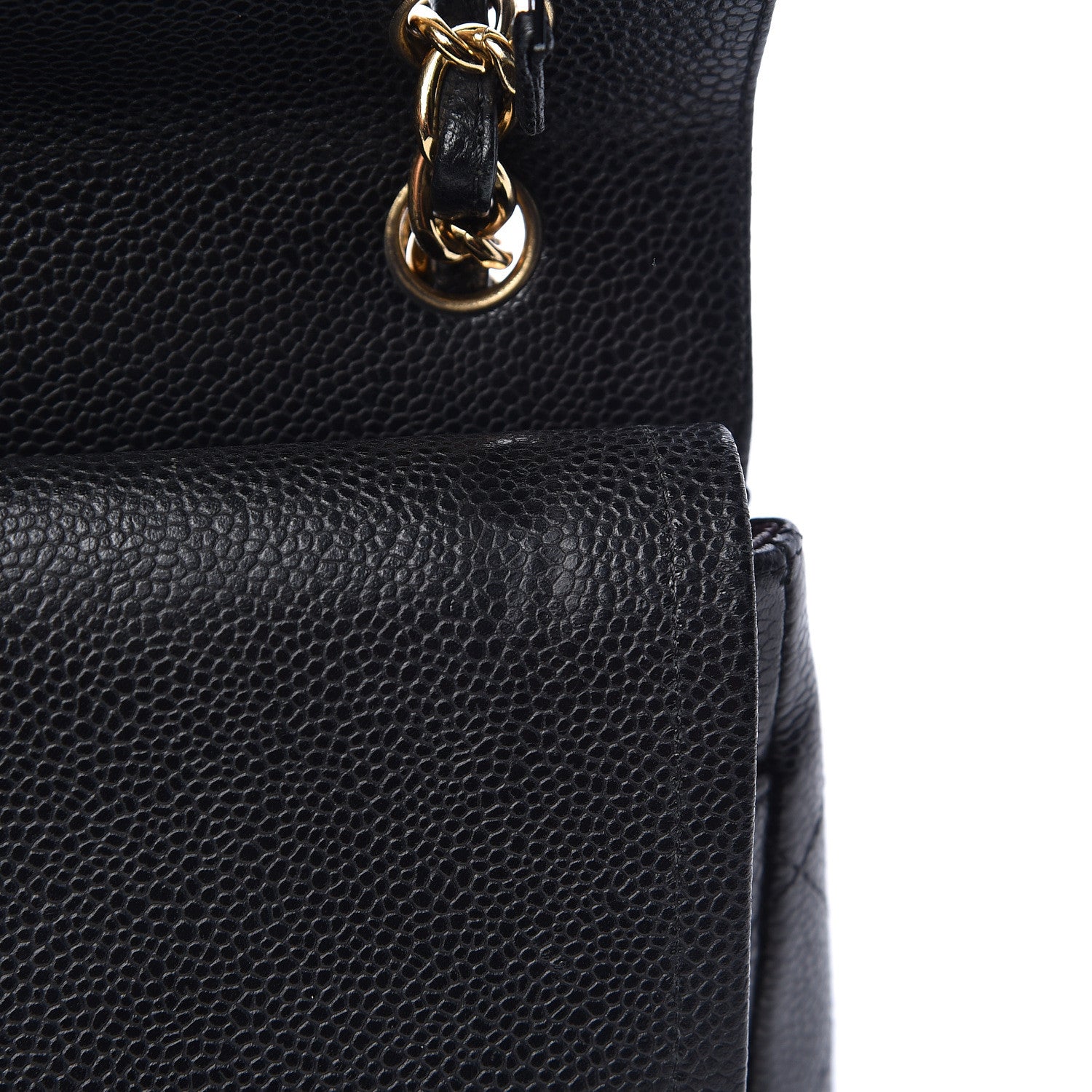 Chanel Caviar Quilted Jumbo Double Flap Black 8 of 14