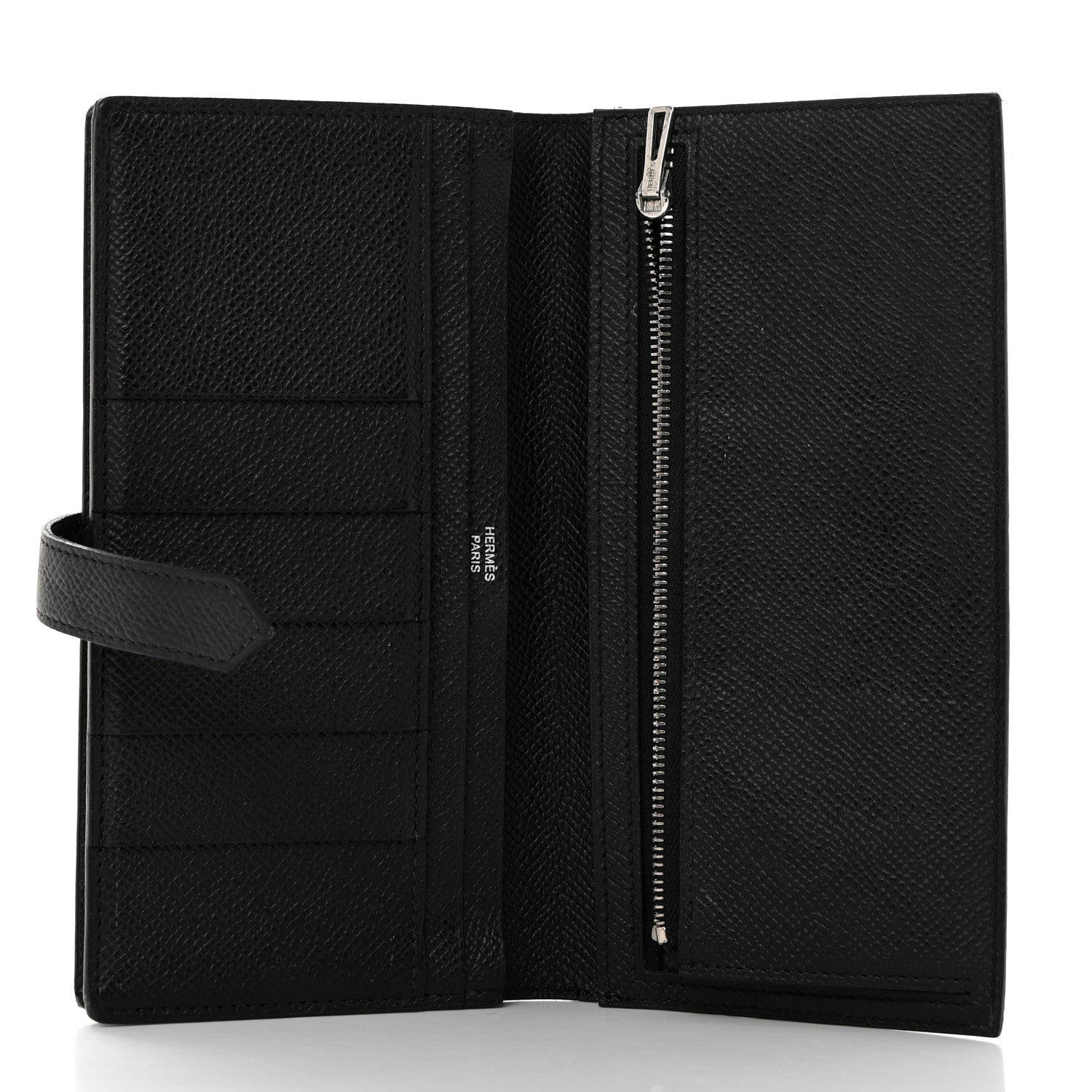 Hermes Epsom Bearn Gusset Wallet Black 5 of 9