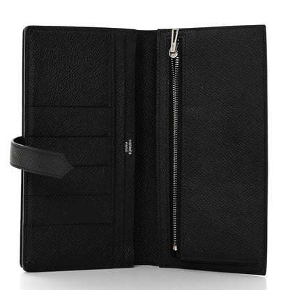 Hermes Epsom Bearn Gusset Wallet Black 5 of 9