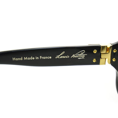 Louis Vuitton Millionaire Sunglasses Black w Gold Plated Lenses 7 of 8