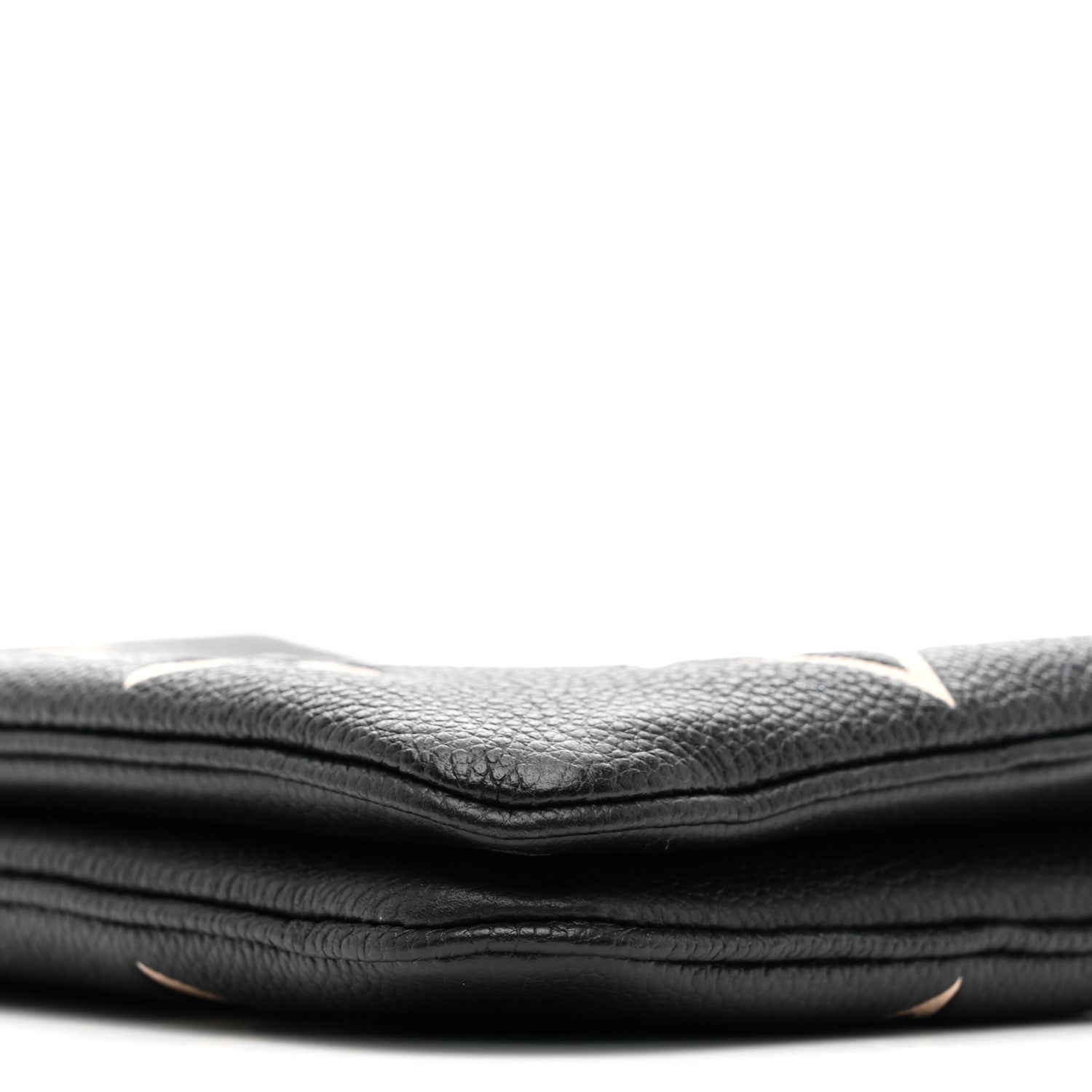 Louis Vuitton Empreinte Monogram Giant Double Zip Pochette Black Cream 10 of 11