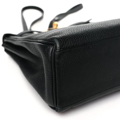Hermes Taurillon Clemence Kelly Ado Backpack Black 9 of 10