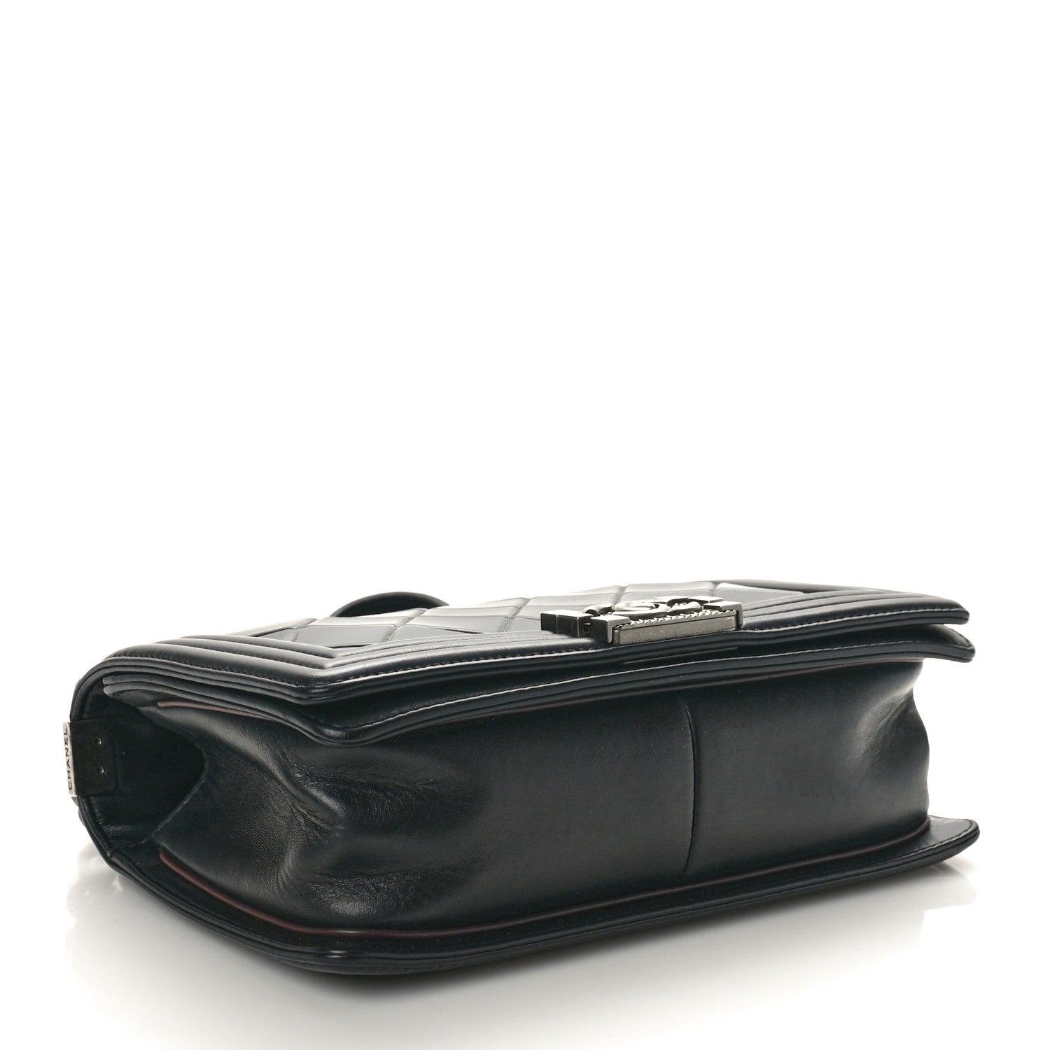 Chanel Calfskin Embossed Medium Paris Salzburg Boy Flap Black 4 of 10