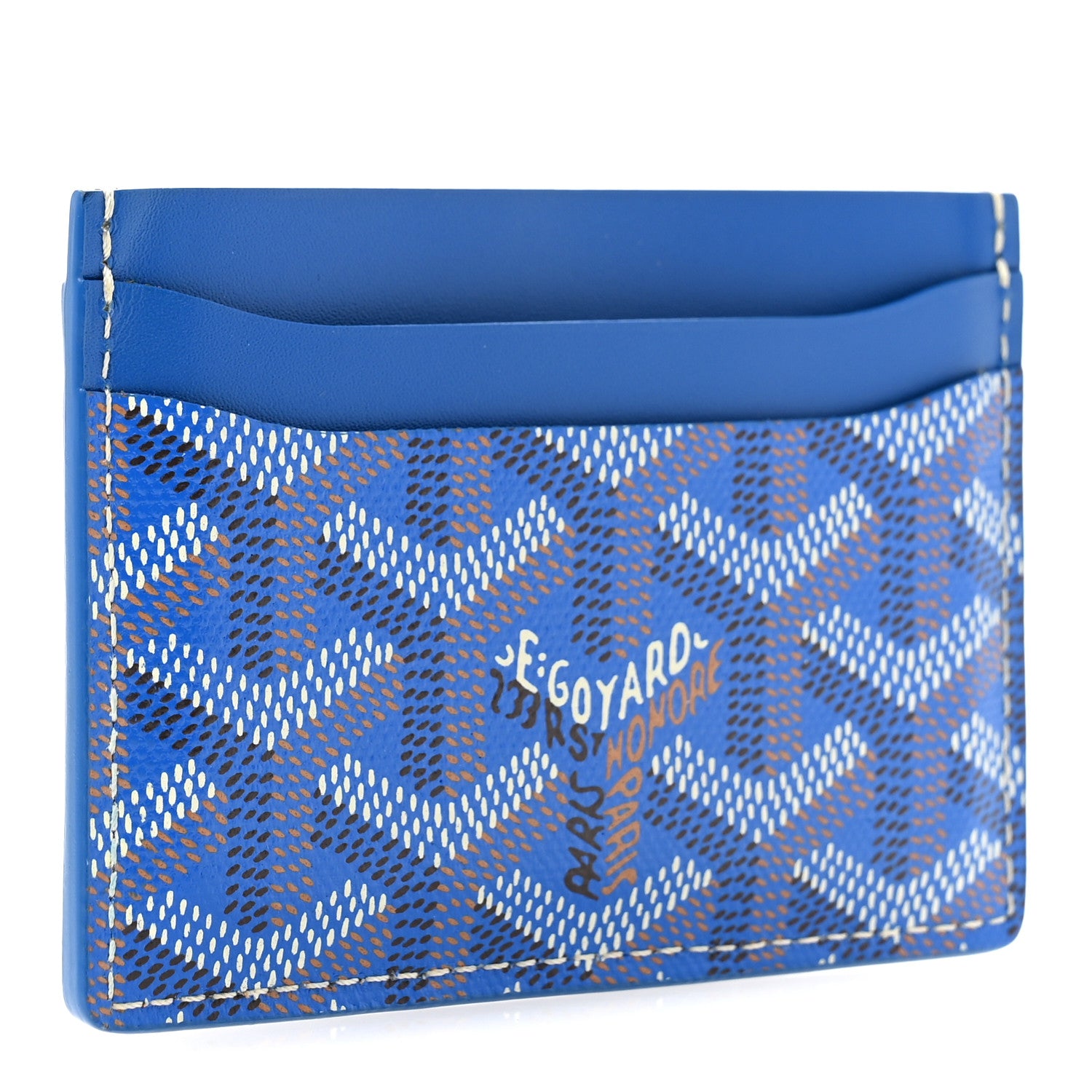 Goyard Goyardine Saint Sulpice Card Holder Sky Blue 3 of 8