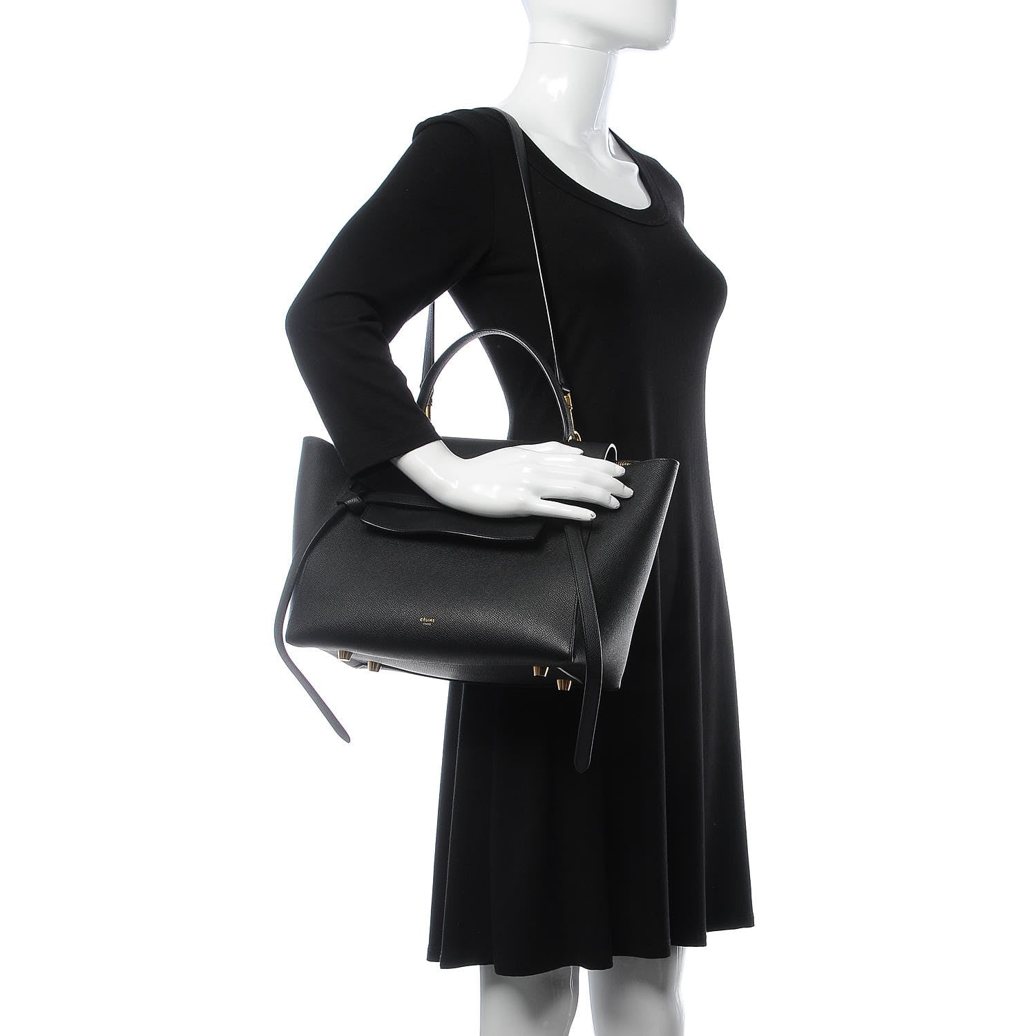 Celine Baby Grained Calfskin Mini Belt Bag Black 2 of 9