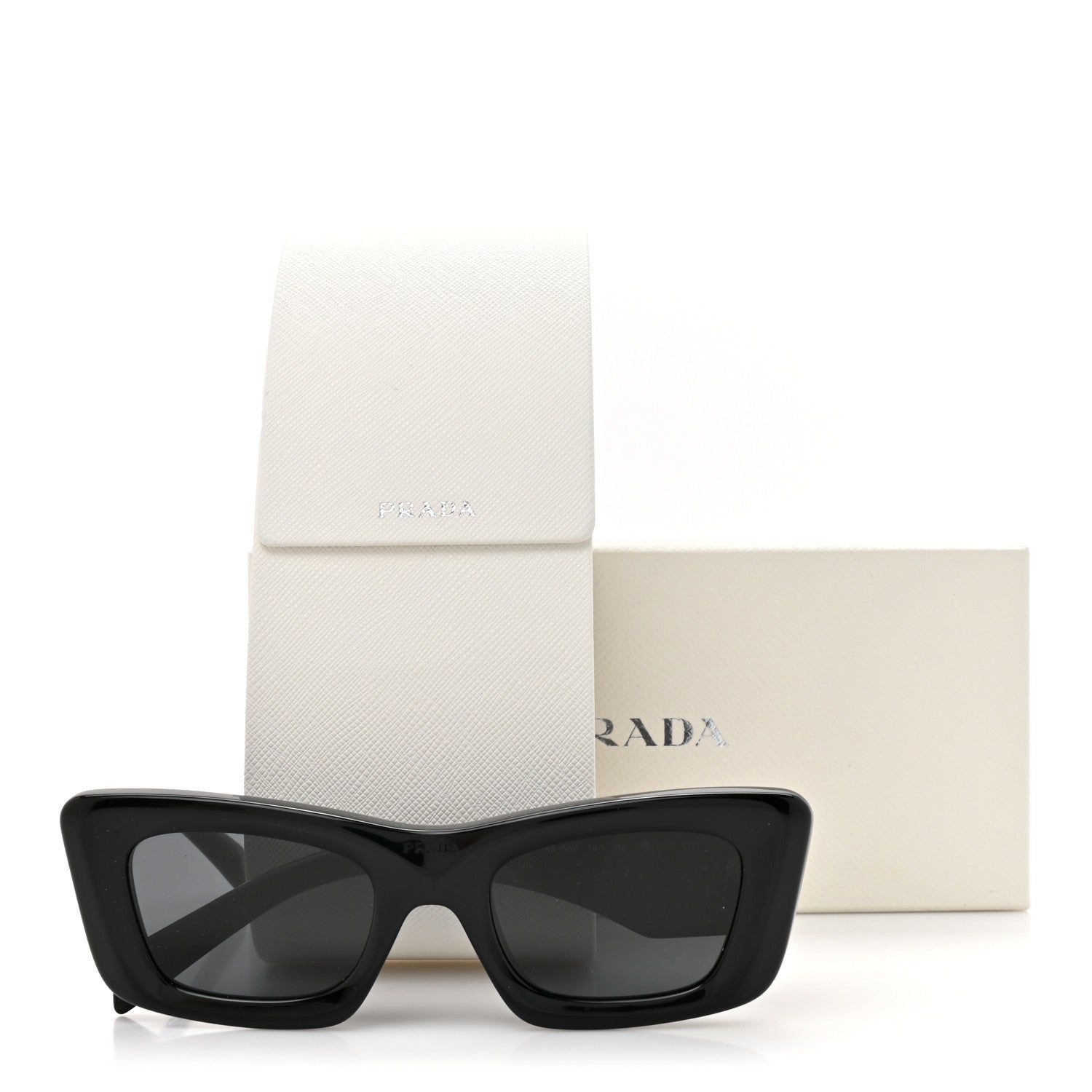Prada Acetate Symbole Sunglasses SPR 13Z Black 8 of 8