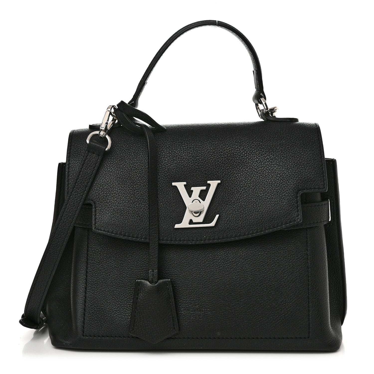 Louis Vuitton Calfskin Lockme Ever BB Black 1 of 10