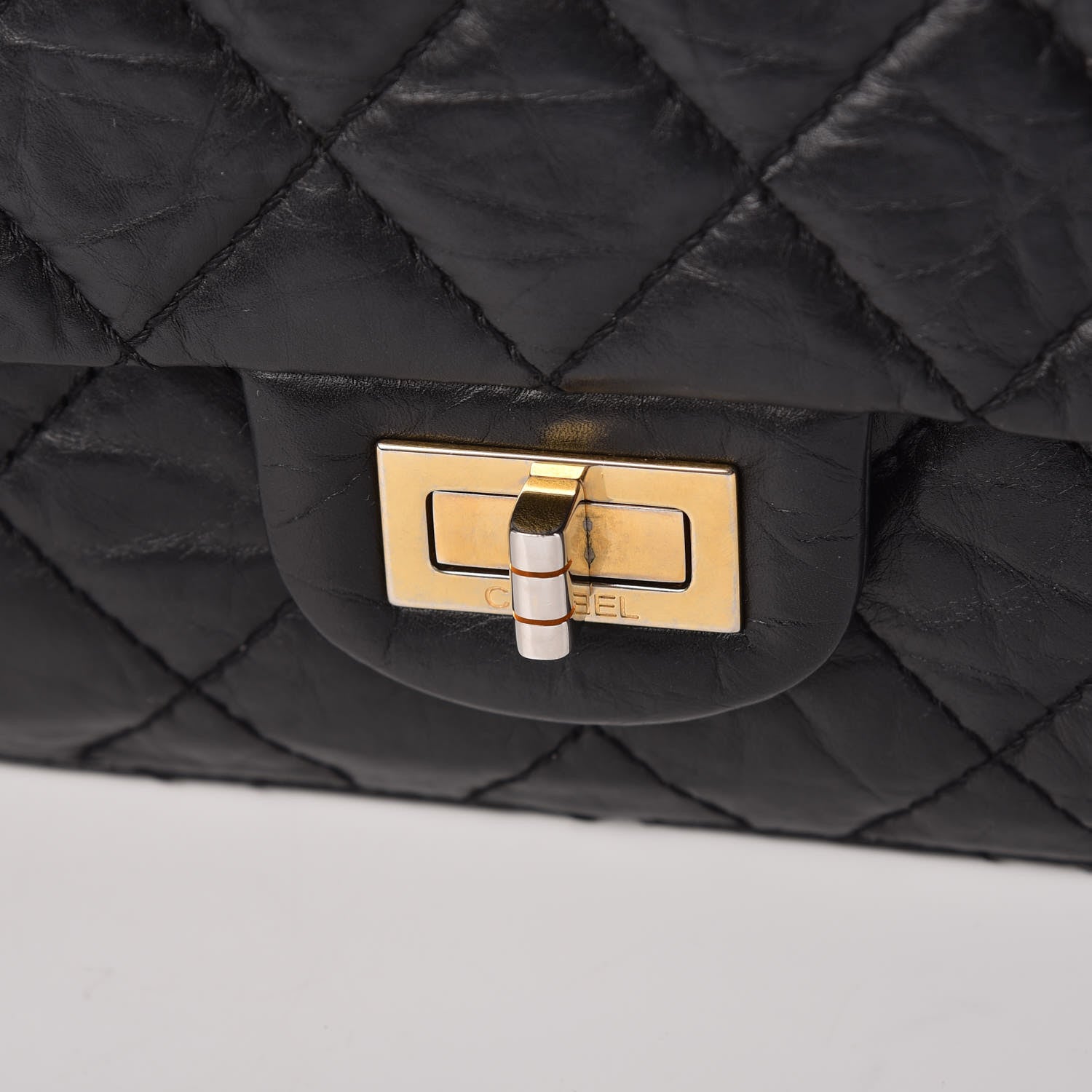 Chanel Aged Calfskin Quilted 2.55 Reissue 226 Flap Black 8 of 10