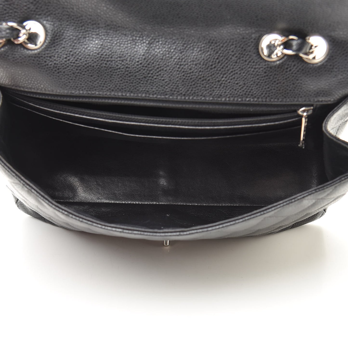 Caviar Quilted Jumbo Single Flap Black