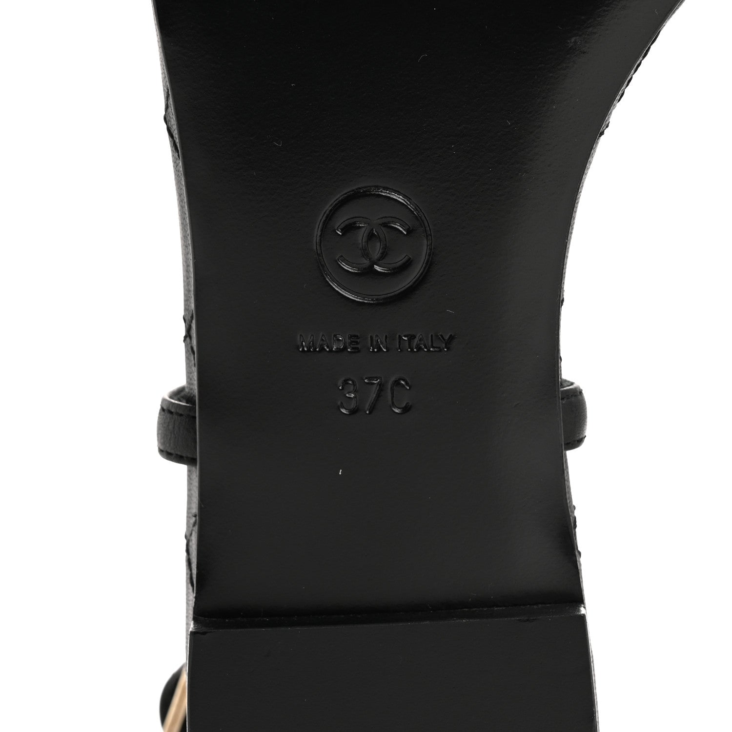 Chanel Calfskin Paris Dallas Quilted Star CC Thong Sandals 37 Black 7 of 10
