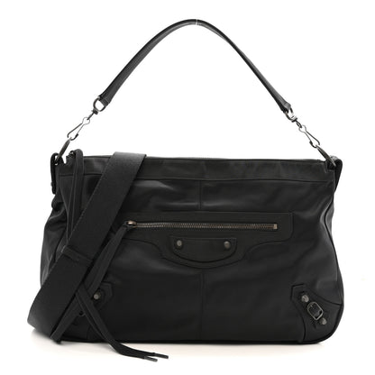 Balenciaga Nylon Medium Le City Moto Black 1 of 10