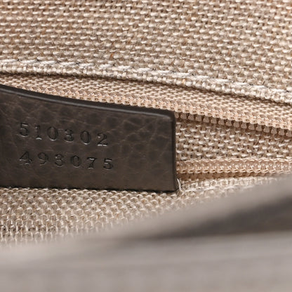 Gucci Dollar Calfskin Interlocking G Top Handle Shoulder Bag Loess 6 of 8