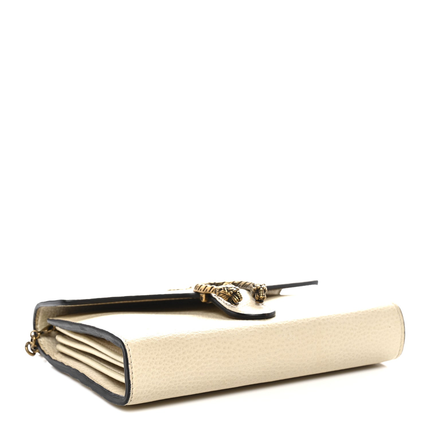Gucci Calfskin Garden Dionysus Chain Wallet Off White 1853218