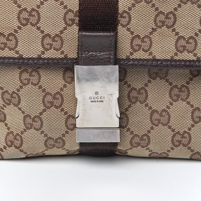 Gucci Monogram Waist Pouch Bag Dark Brown 8 of 12