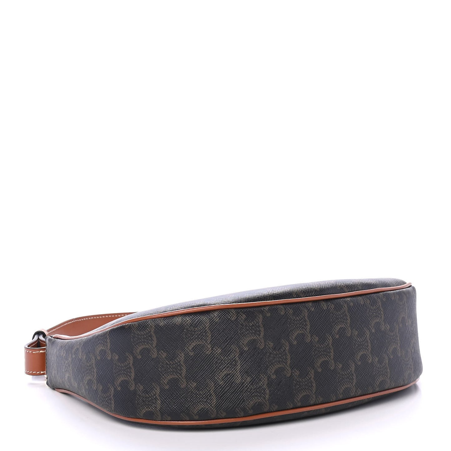 Triomphe Canvas Calfskin Ava Shoulder Bag Tan