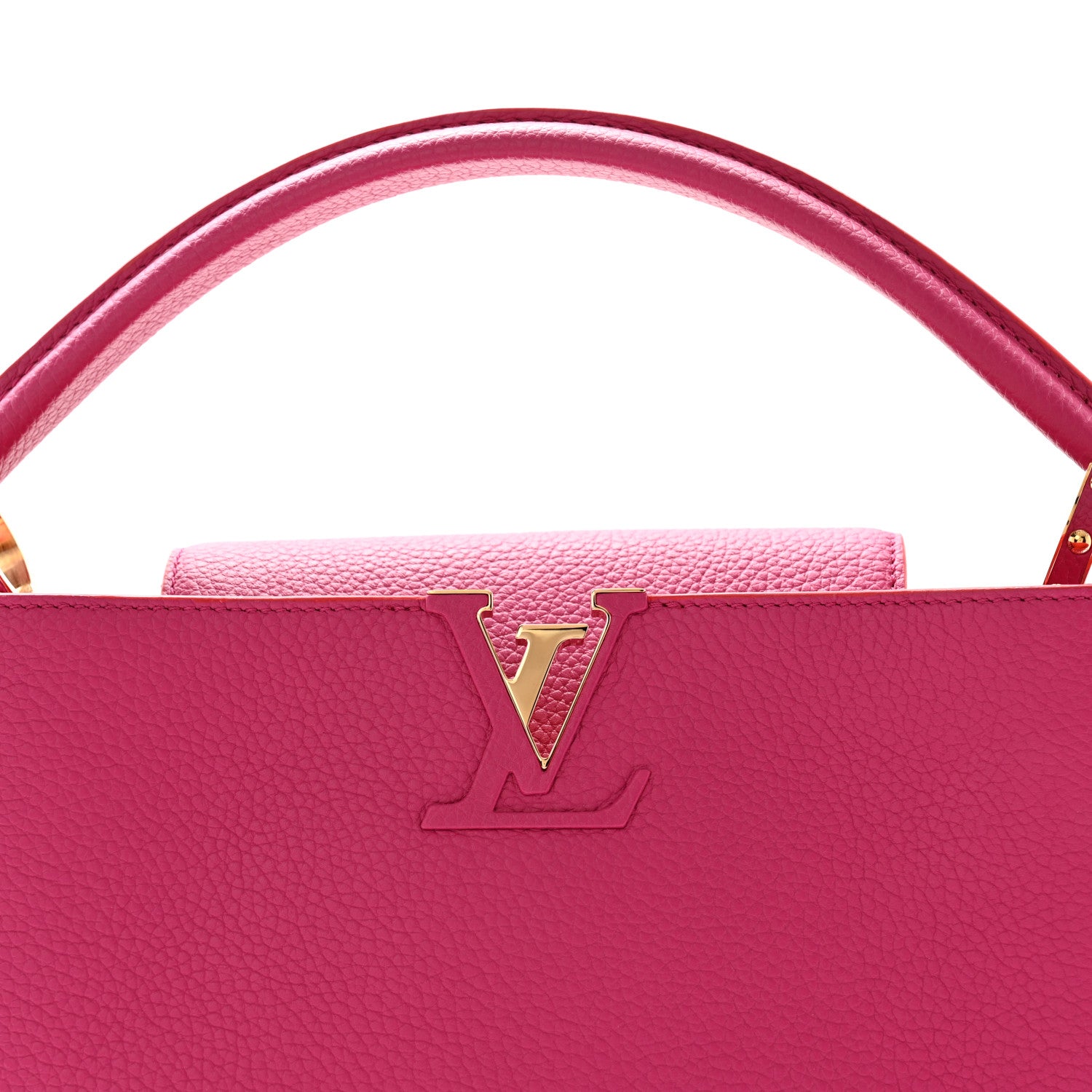 Louis Vuitton Taurillon Capucines Hibiscus Poppy 8 of 13