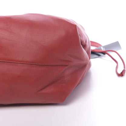 Saint Laurent Lambskin Small Teddy Bucket Bag Eros Red 9 of 9