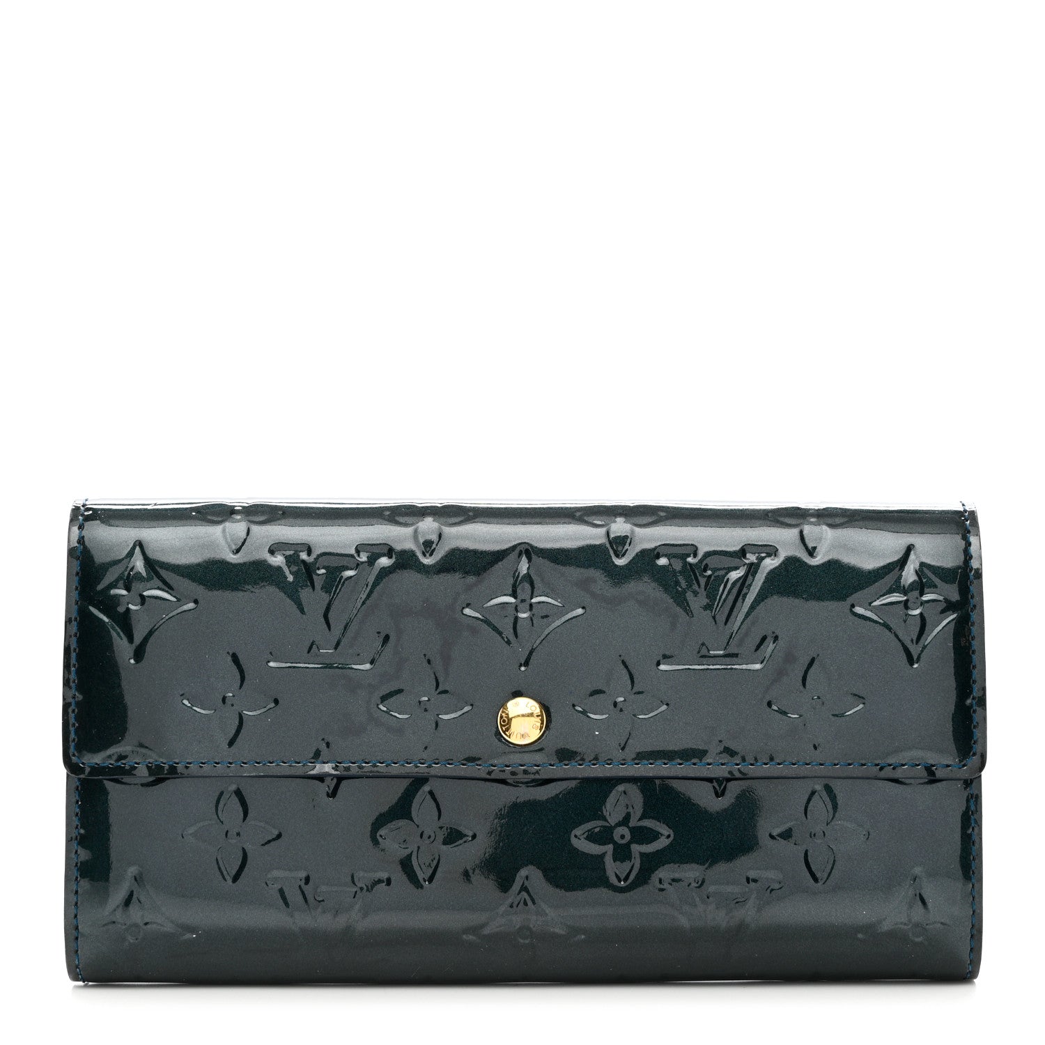 Louis Vuitton Vernis Sarah Wallet Blue Nuit 1 of 6