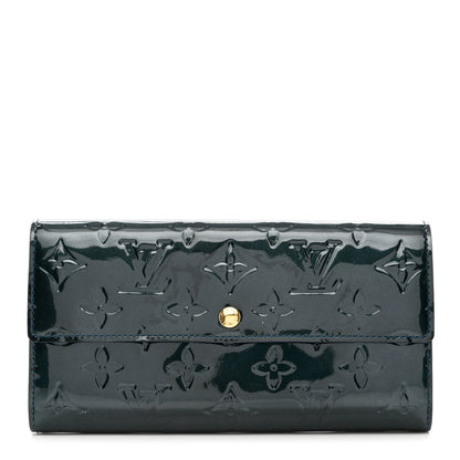 Louis Vuitton Vernis Sarah Wallet Blue Nuit 1 of 6