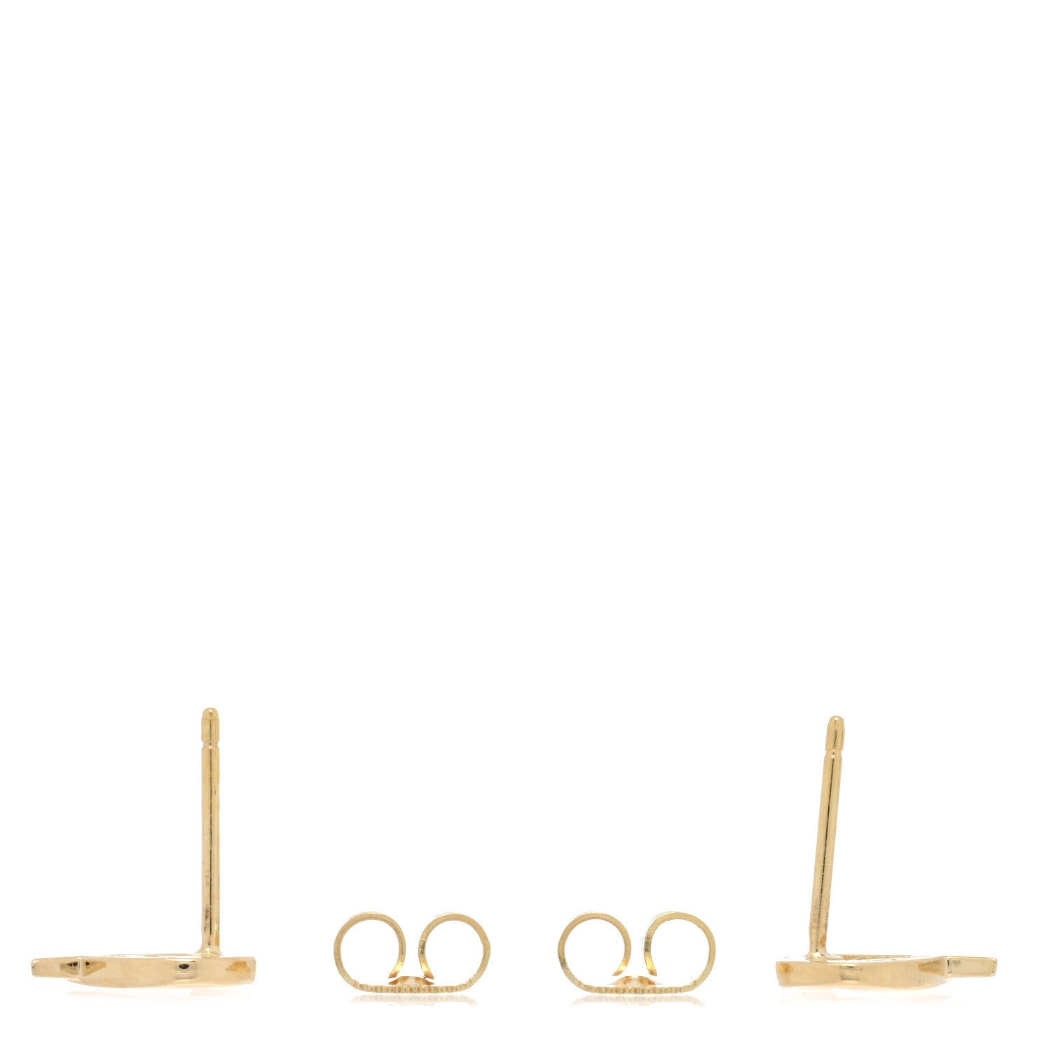 Tiffany 18K Yellow Gold Mini Paloma Picasso Loving Heart Earrings 3 of 4