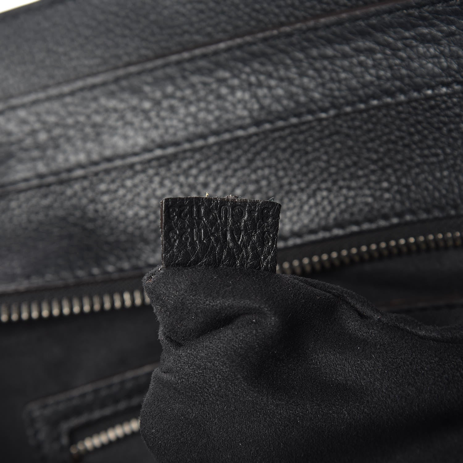 Celine Drummed Calfskin Mini Luggage Black 8 of 15