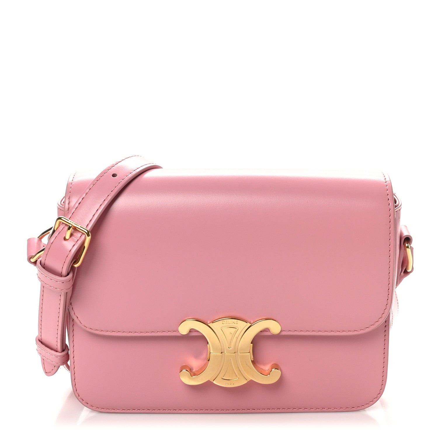 Celine Shiny Calfskin Teen Triomphe Rose 1693813 – FASHIONPHILE