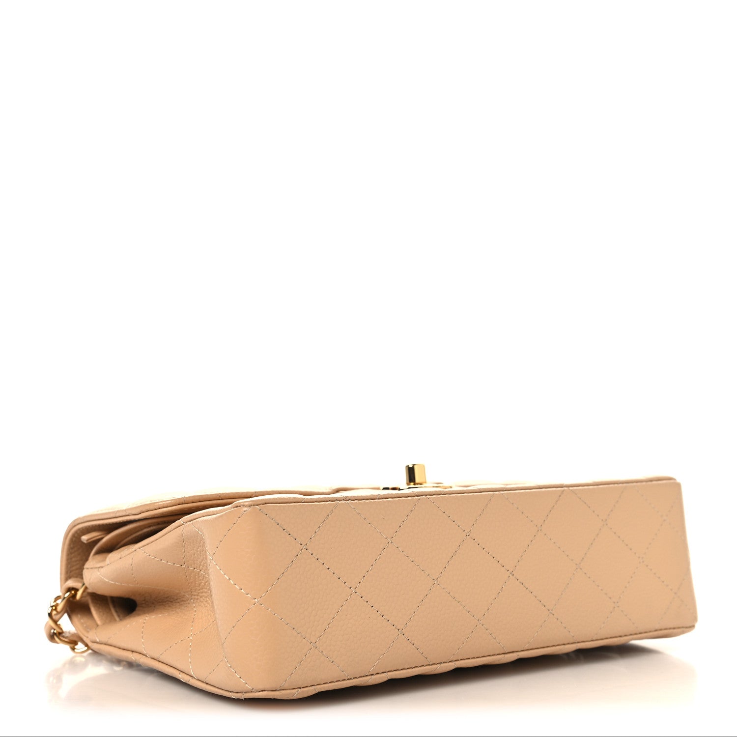 Chanel Caviar Quilted Small Double Flap Beige 4 of 11