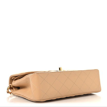 Chanel Caviar Quilted Small Double Flap Beige 4 of 11