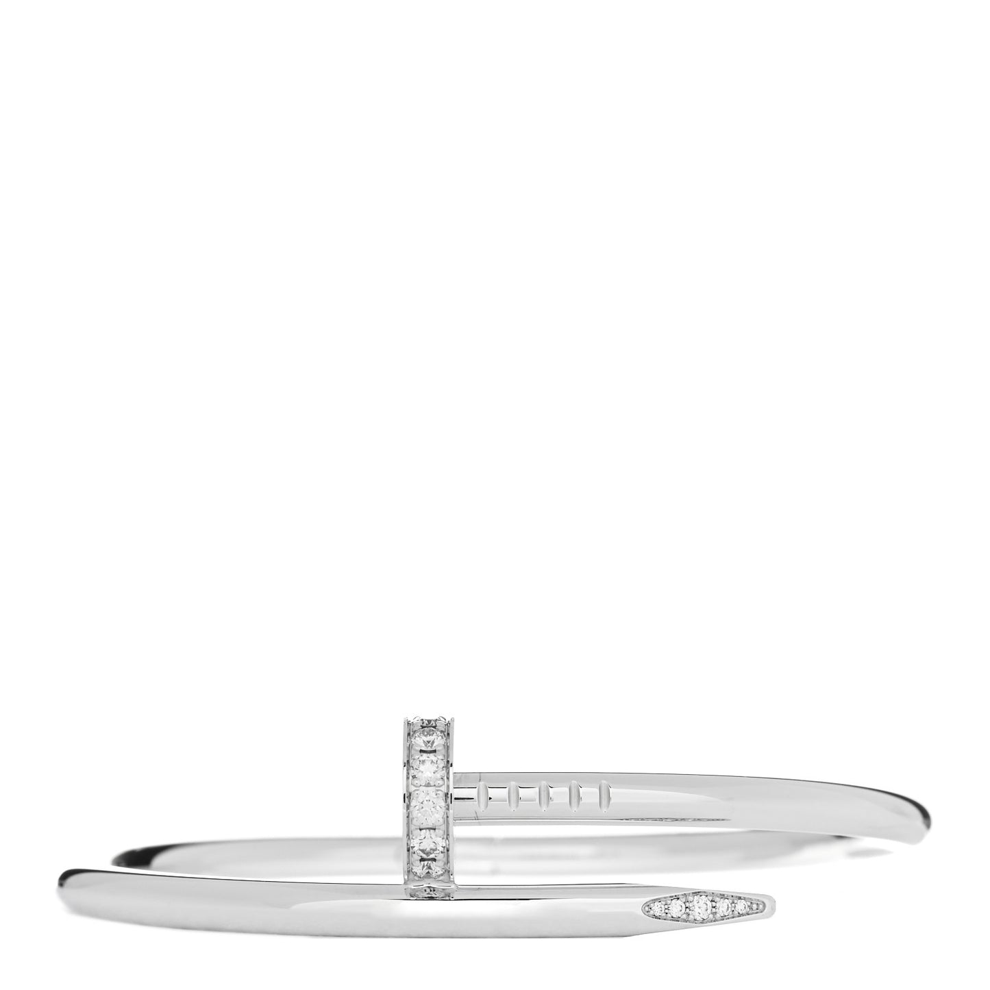 18K White Gold Diamond Juste Un Clou Bracelet 15