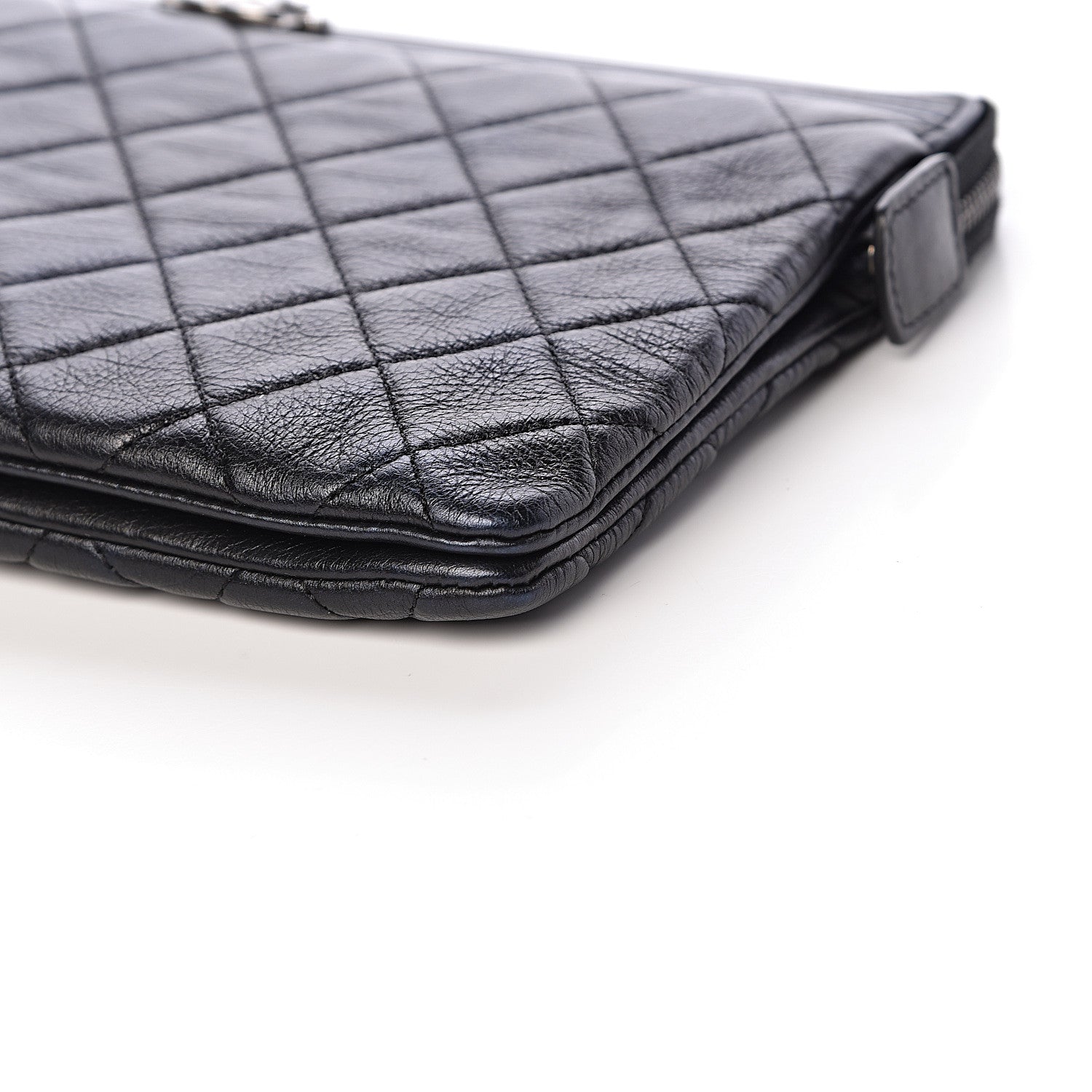 Chanel Calfskin Quilted Small Zipped Boy Pouch Black 11 of 13