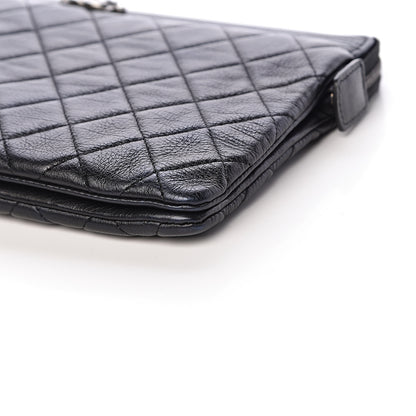 Chanel Calfskin Quilted Small Zipped Boy Pouch Black 11 of 13