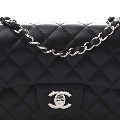 Chanel Lambskin Quilted Mini Rectangular Flap Black 9 of 10