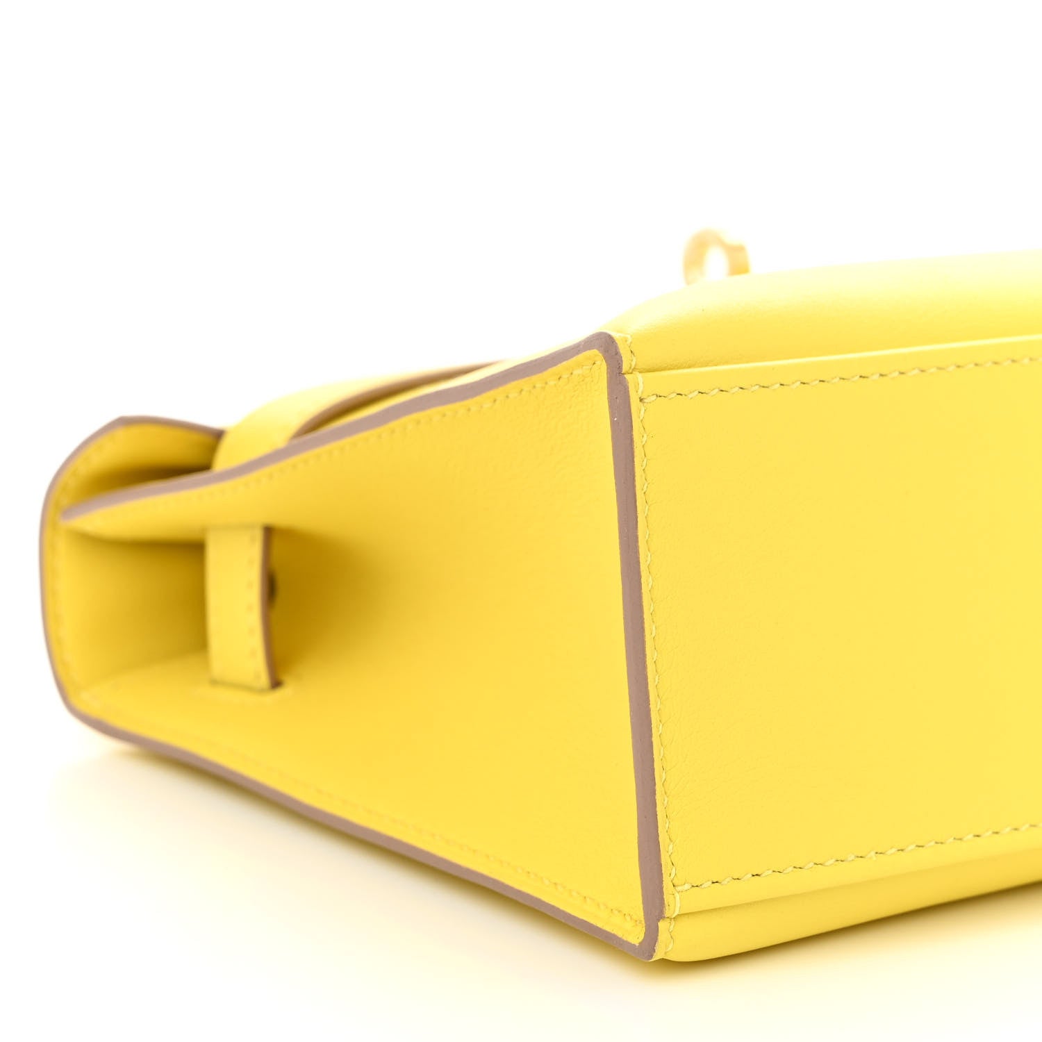 Hermes Swift Kelly Pochette Clutch Lime 9 of 13