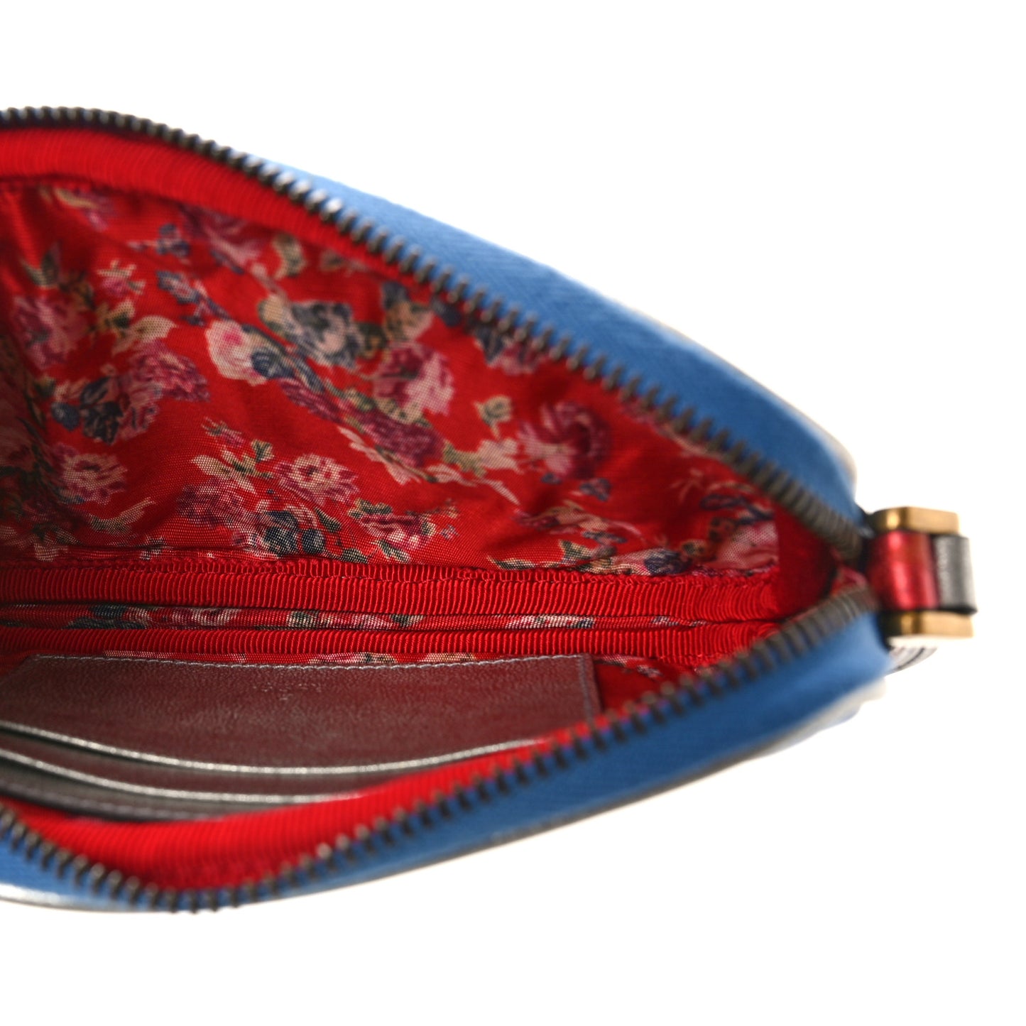 Laminated Nappa Trapuntata Zumi iPhone Case Rosso Marine Argento