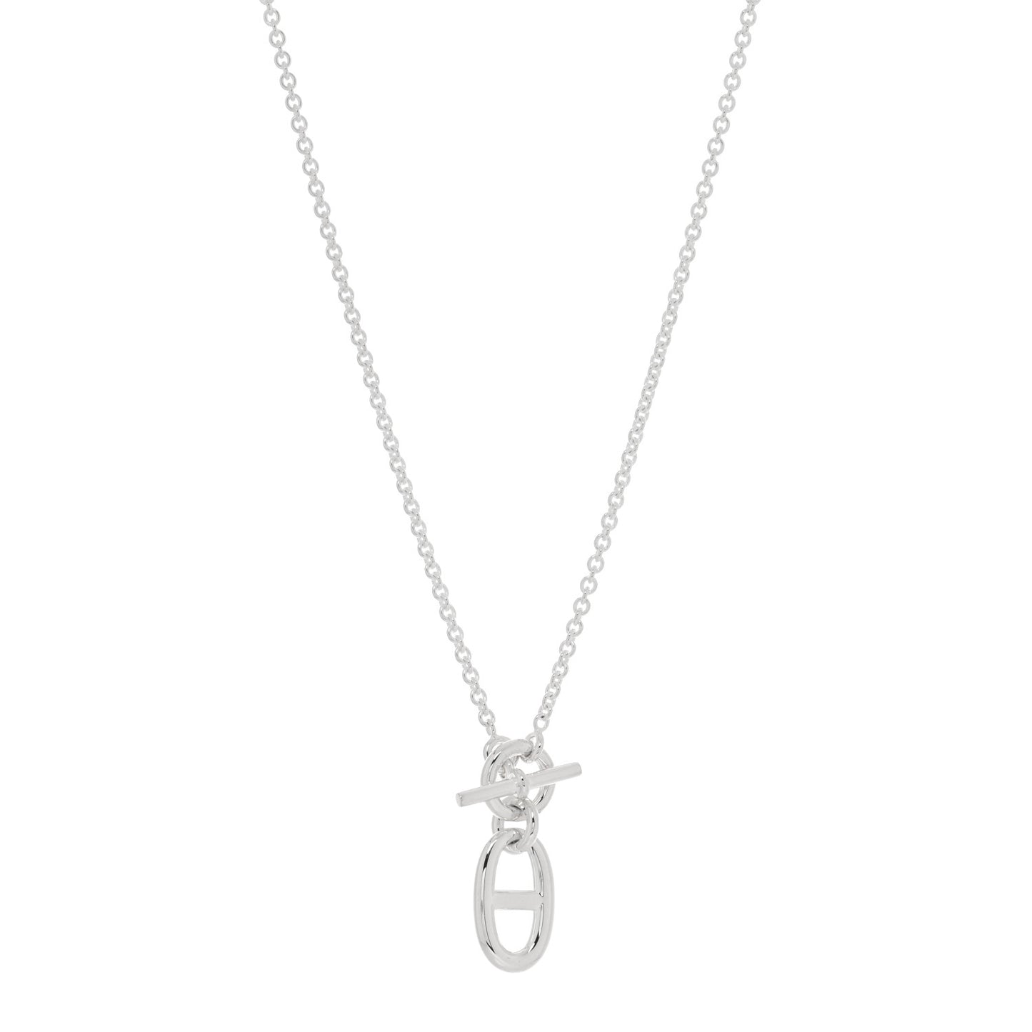 Sterling Silver Amulette Chaine d'Ancre Necklace