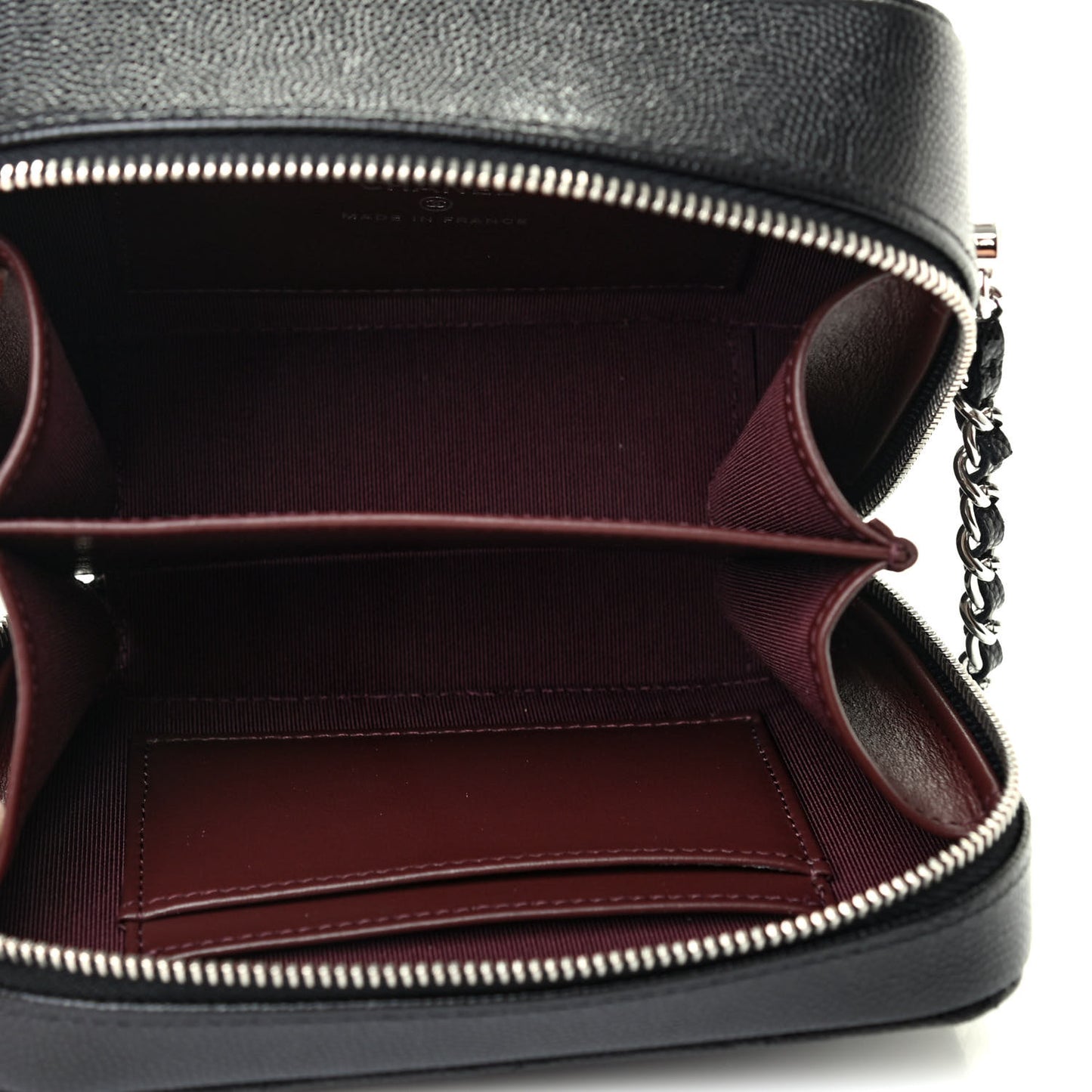 Caviar Quilted Camera Bag Black