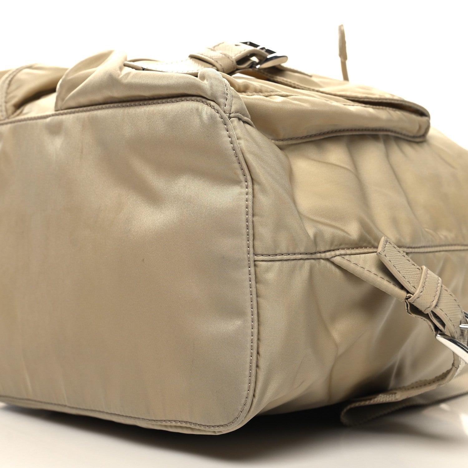 Prada Nylon Saffiano Medium Backpack Deserto 9 of 11