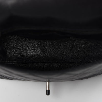 Chanel Lambskin Quilted Shoulder Flap Bag So Black 5 of 9