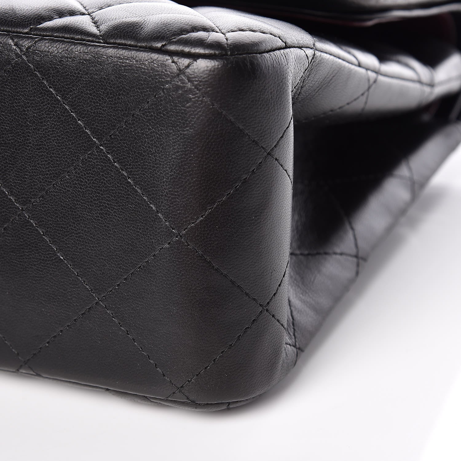 Chanel Lambskin Quilted Jumbo Double Flap Black 11 of 11