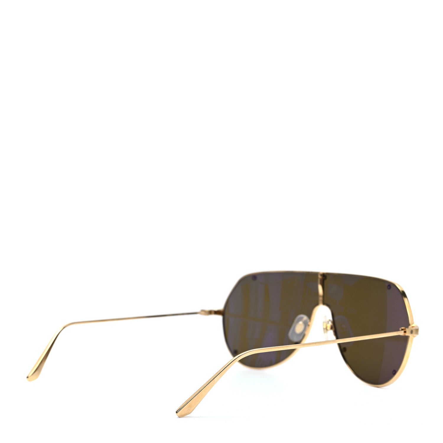Cartier Santos De Cartier Sunglasses Gold Black 4 of 7