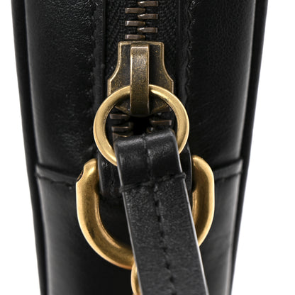Gucci Calfskin Matelasse Mini GG Marmont Crossbody Bag Black 11 of 12