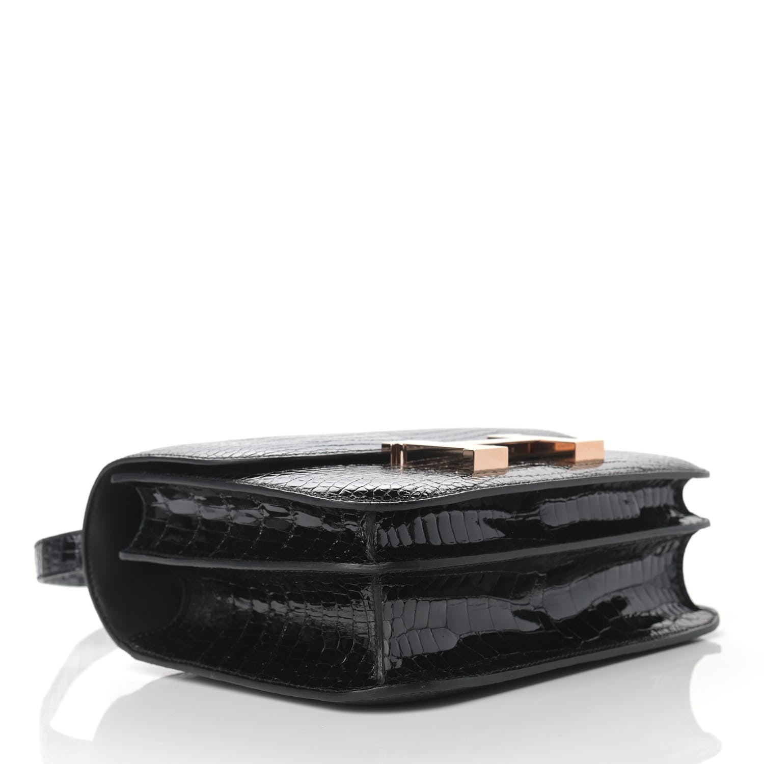 Hermes Shiny Porosus Crocodile Constance 24 Black 4 of 10