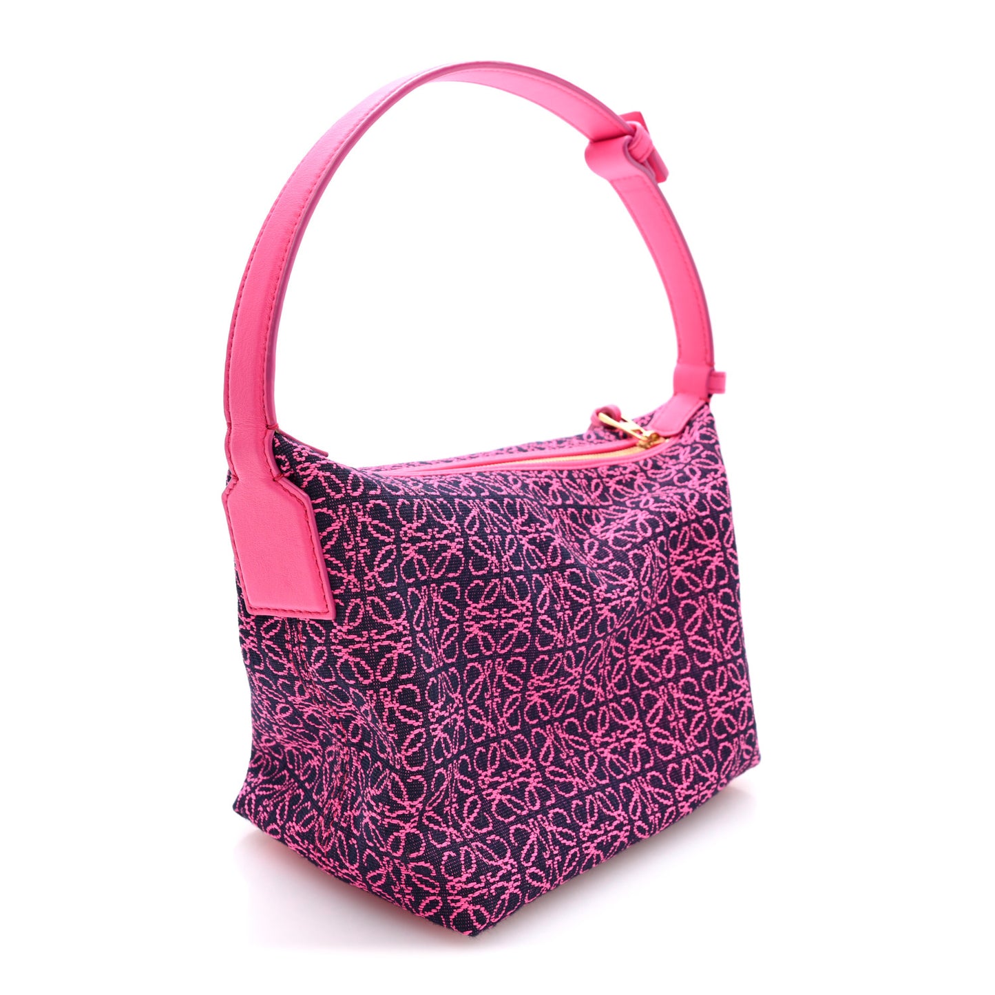 Jacquard Anagram Calfskin Small Cubi Bag Pink