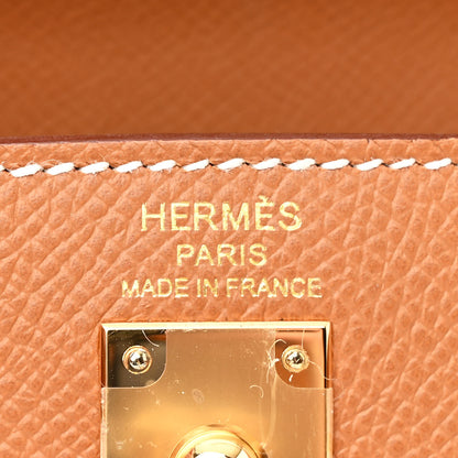 Hermes Epsom Kelly Sellier 25 Gold 6 of 11