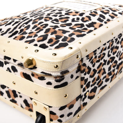 Valentino Garavani Calf Hair Leopard Print Rolling Luggage 25 of 34