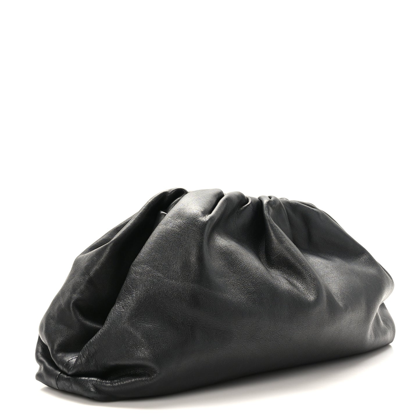 Smooth Butter Calf The Pouch Oversized Clutch Black