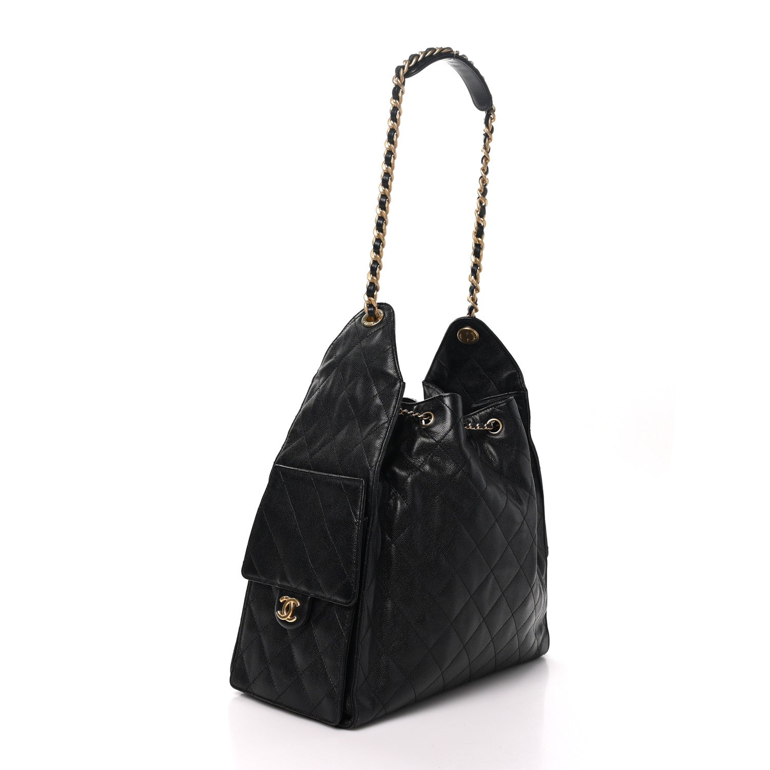 Chanel Caviar Quilted Medium Chanel 25 Handbag Black 3 of 11