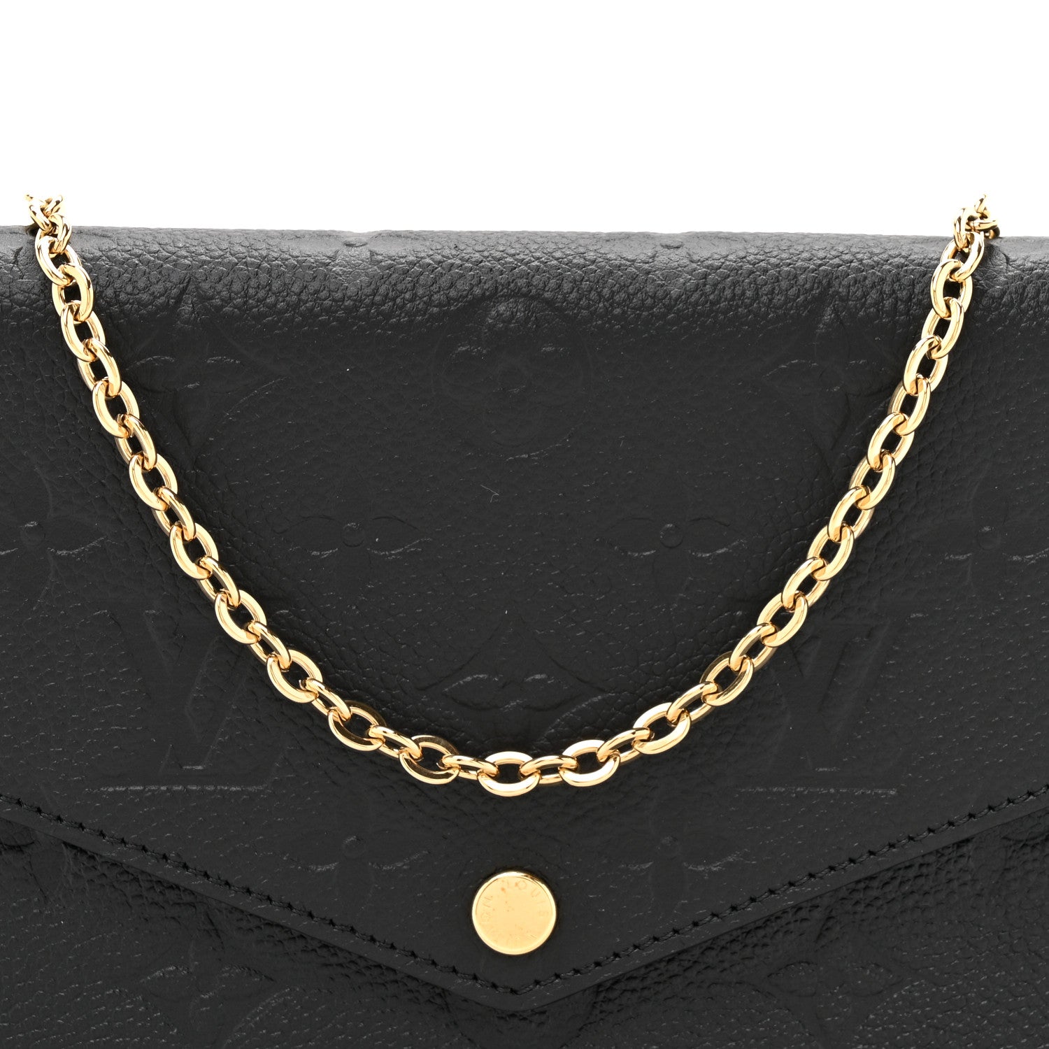 Louis Vuitton Empreinte Pochette Felicie Chain Wallet Black 10 of 13