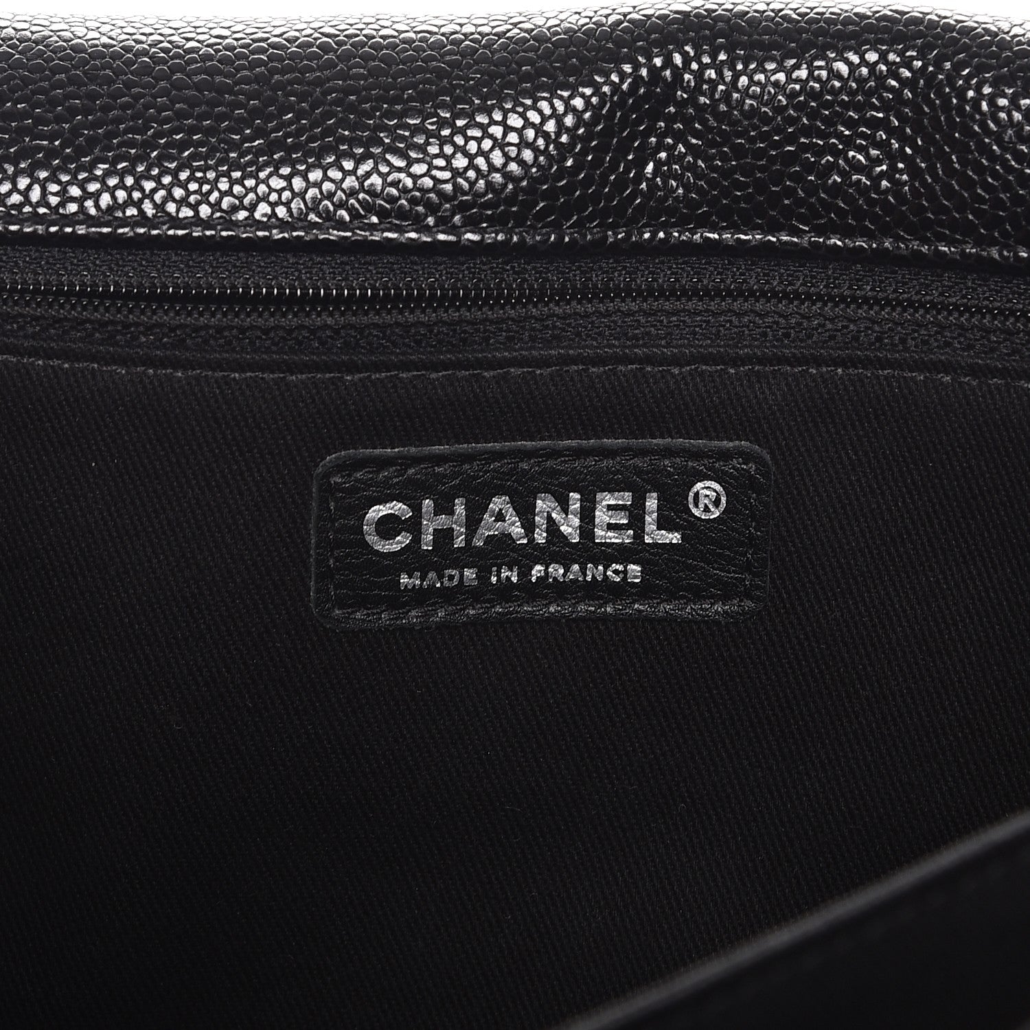 Chanel Grained Calfskin Large Natural Beauty Flap Black 6 of 7