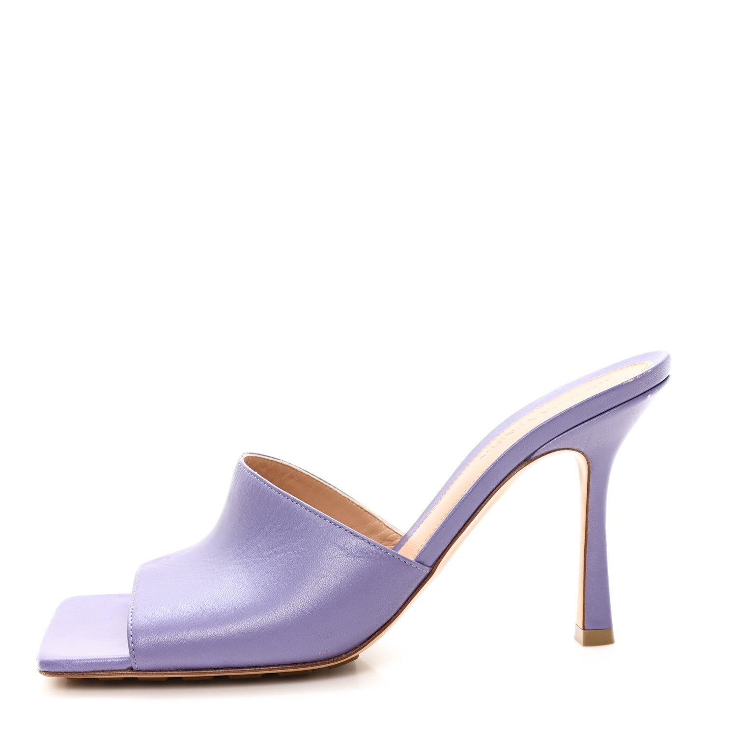Bottega Veneta Lambskin Stretch Mule Sandals 39 Lavender 1 of 8